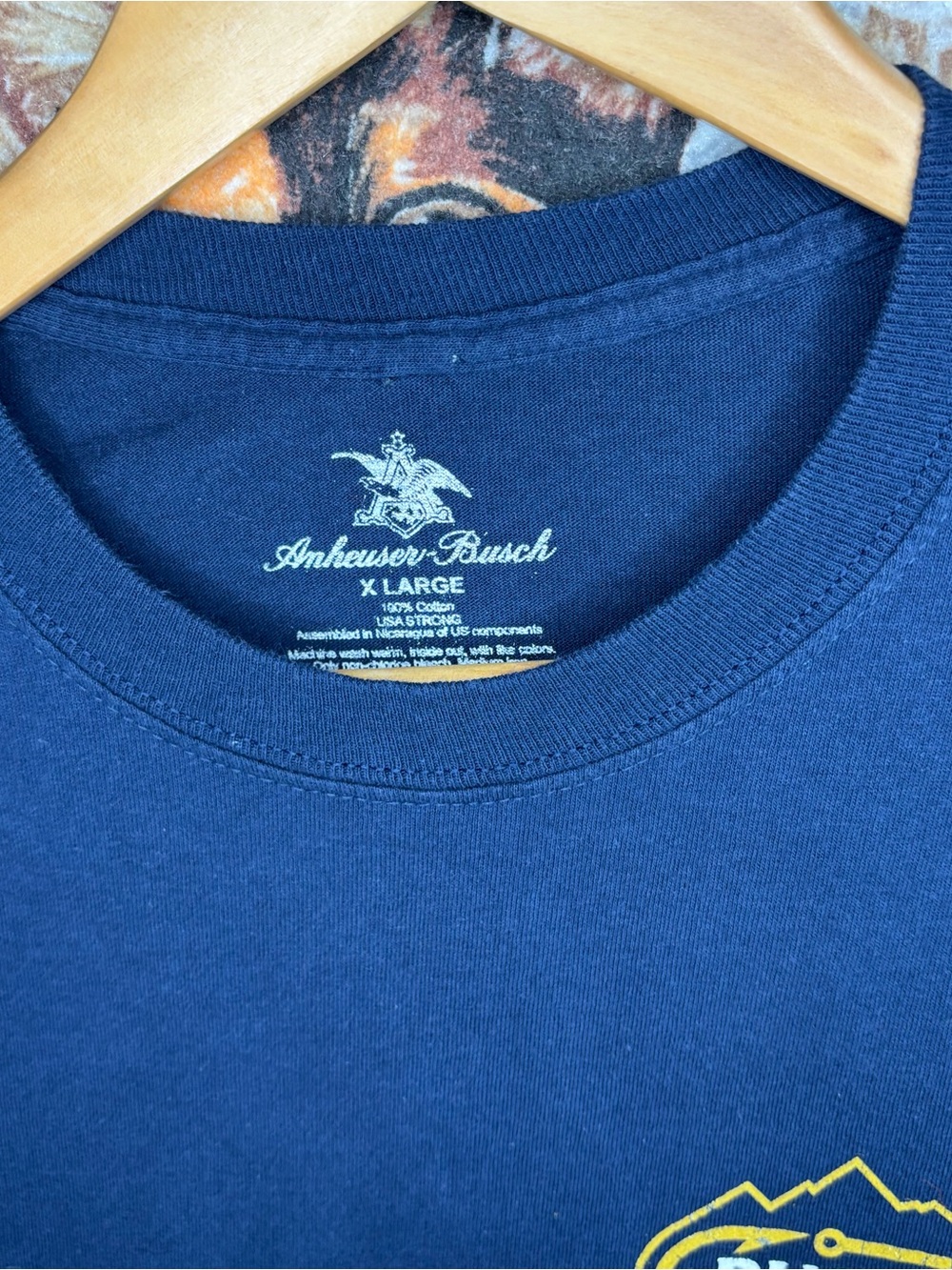 Busch 'Gone Fishin' Long Sleeve Tee Light Beer Fishing Busch Light XL T-Shirt - Picture 4 of 9